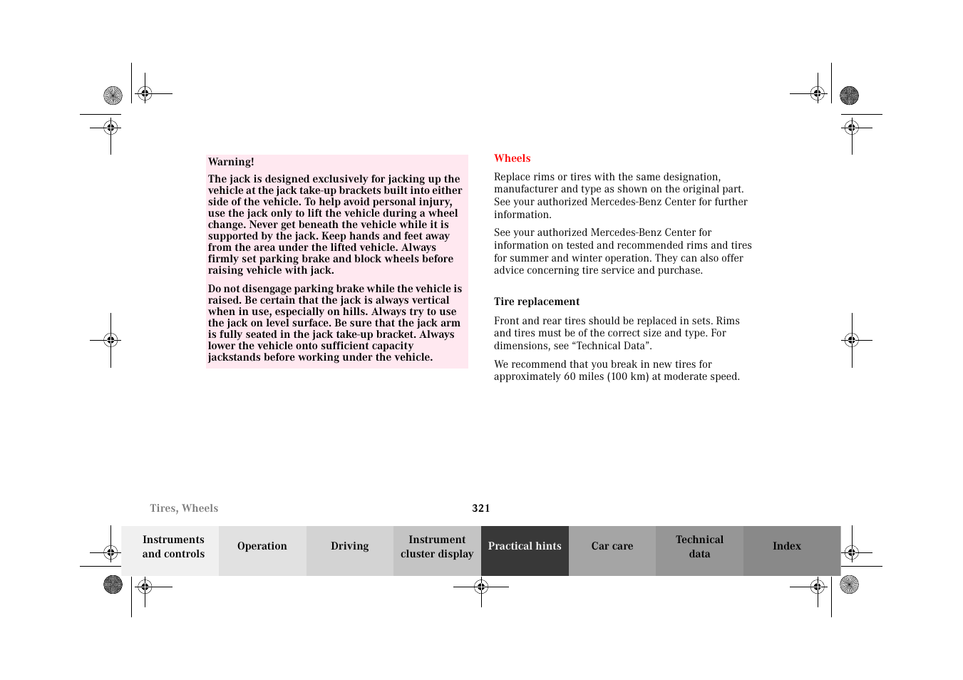 Mercedes-Benz 2002 C 320 User Manual | Page 324 / 390