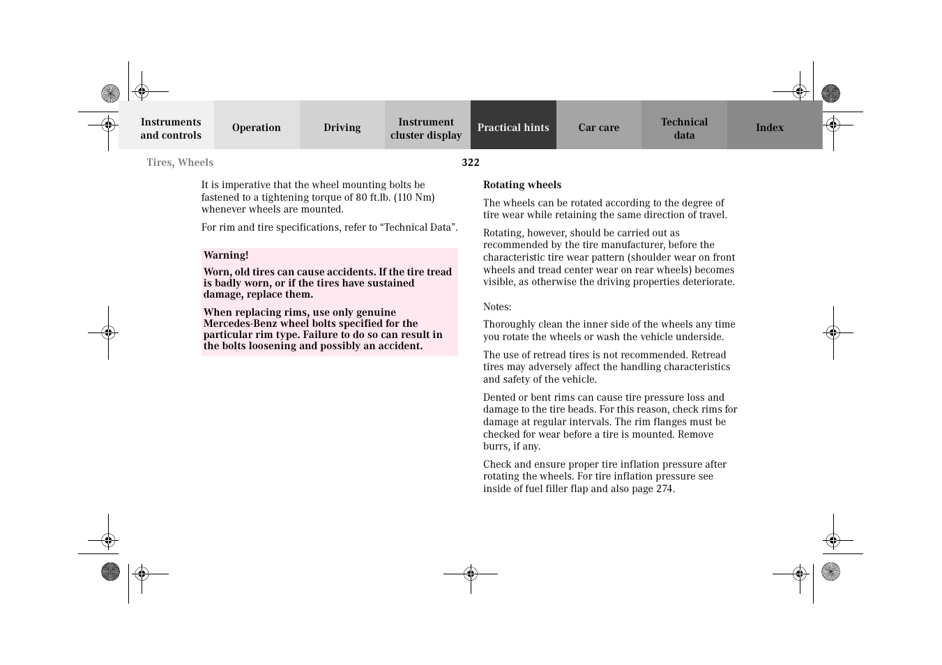 Mercedes-Benz 2002 C 320 User Manual | Page 325 / 390
