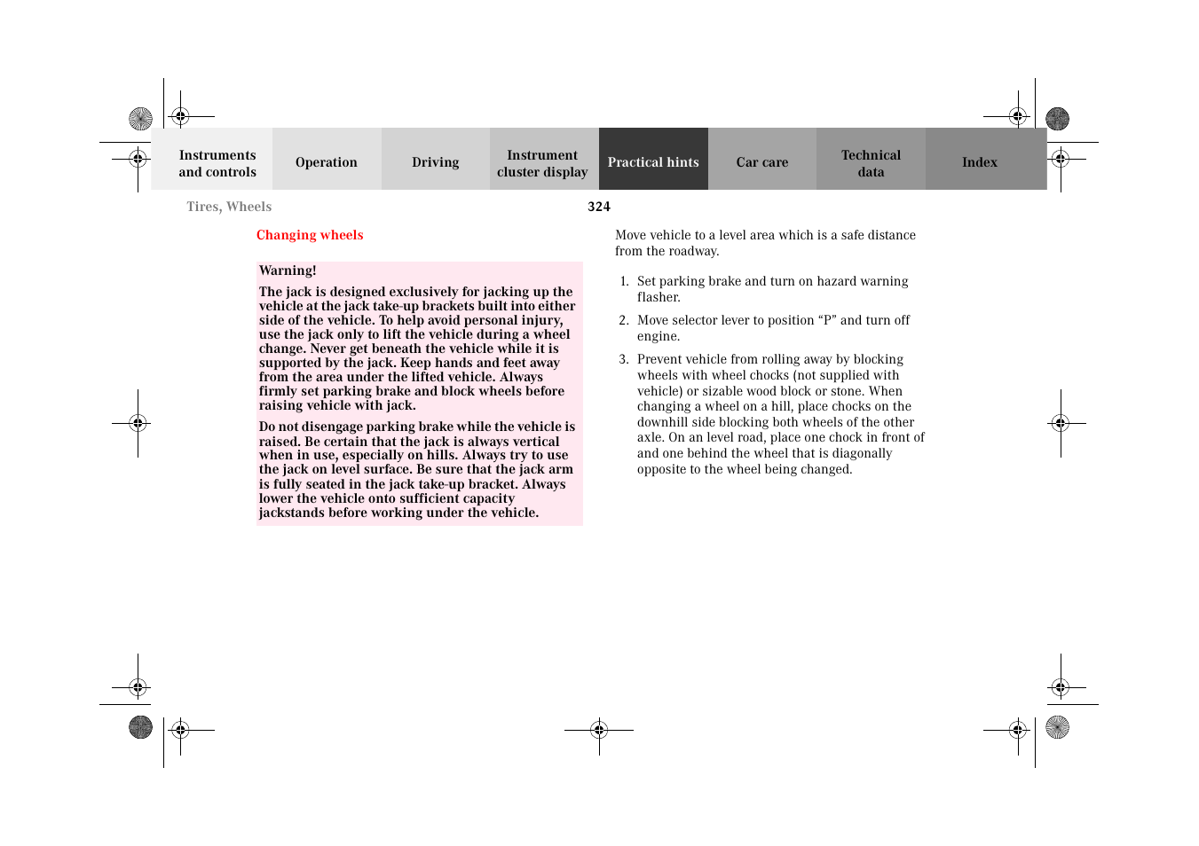 Mercedes-Benz 2002 C 320 User Manual | Page 327 / 390