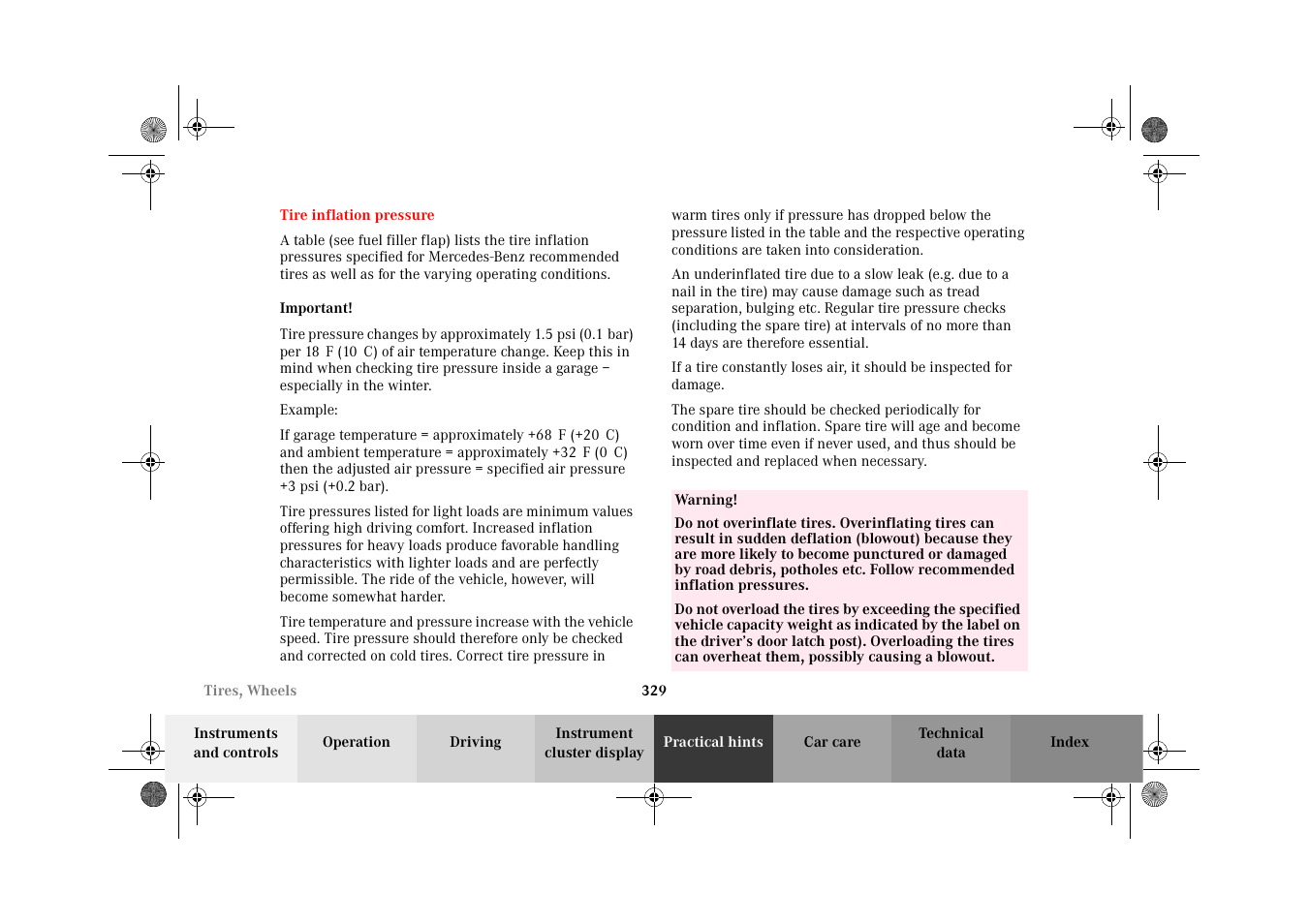Mercedes-Benz 2002 C 320 User Manual | Page 332 / 390