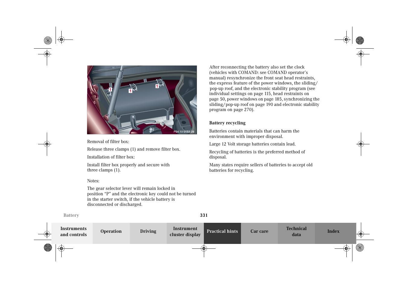 Mercedes-Benz 2002 C 320 User Manual | Page 334 / 390