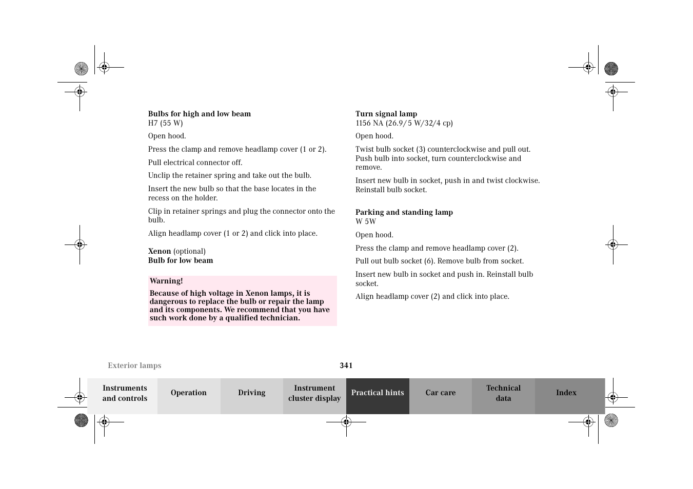 Mercedes-Benz 2002 C 320 User Manual | Page 344 / 390