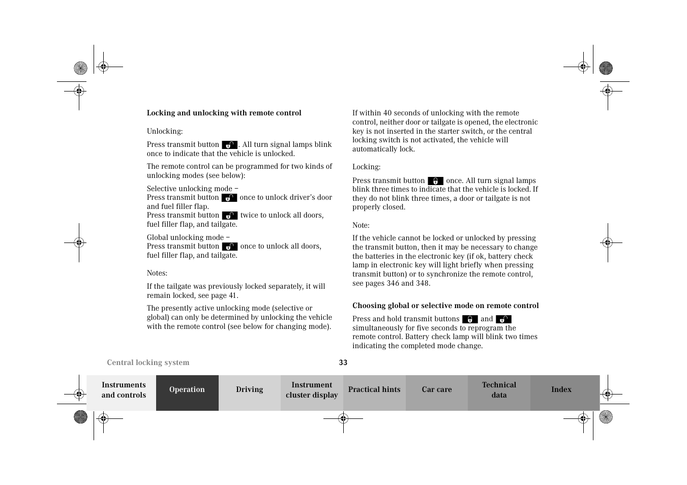 Mercedes-Benz 2002 C 320 User Manual | Page 36 / 390