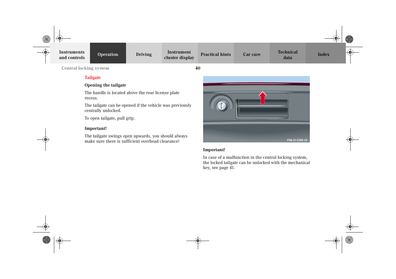 Mercedes-Benz 2002 C 320 User Manual | Page 43 / 390