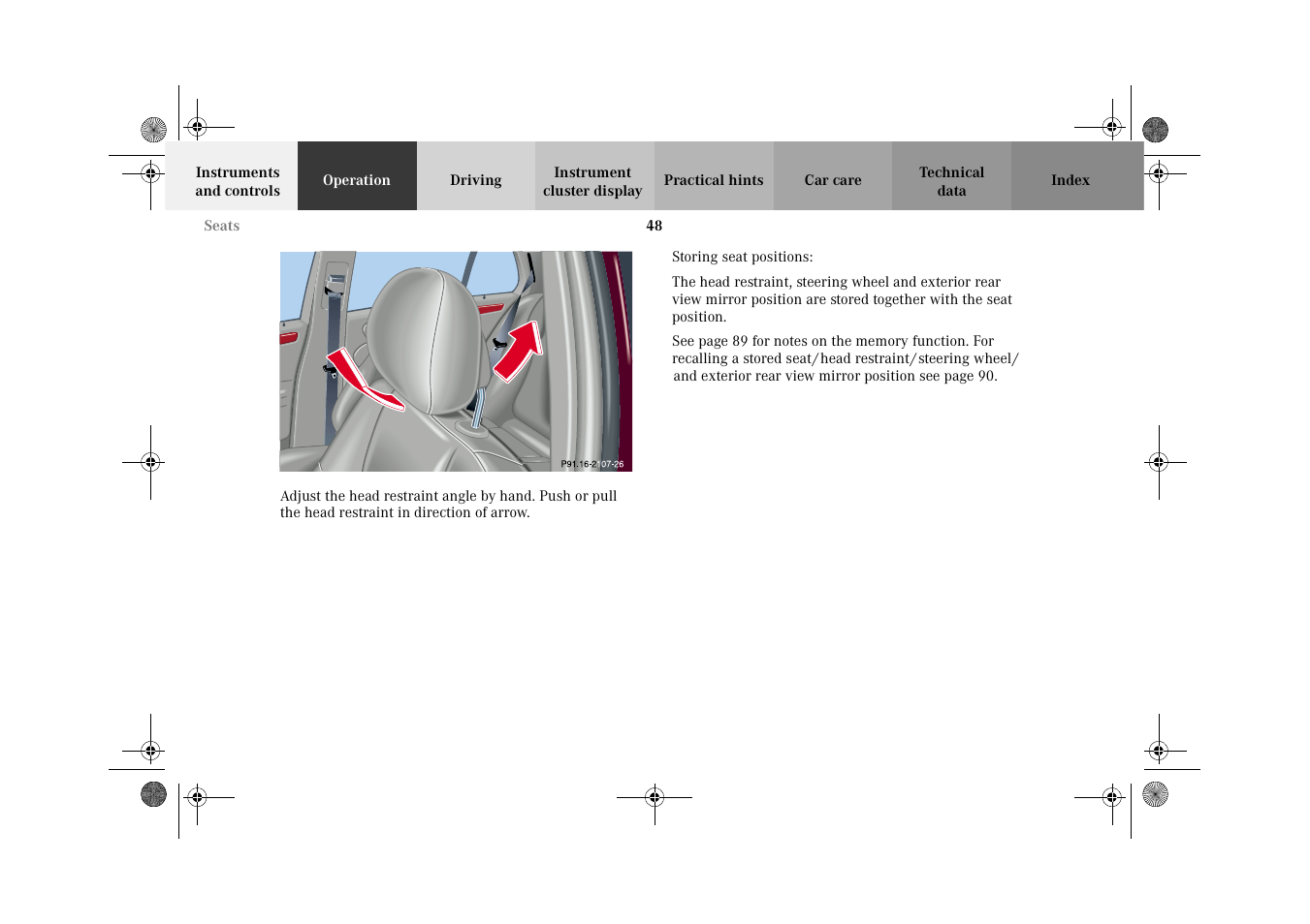 Mercedes-Benz 2002 C 320 User Manual | Page 51 / 390