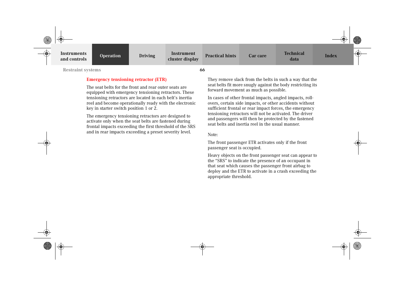 Mercedes-Benz 2002 C 320 User Manual | Page 69 / 390