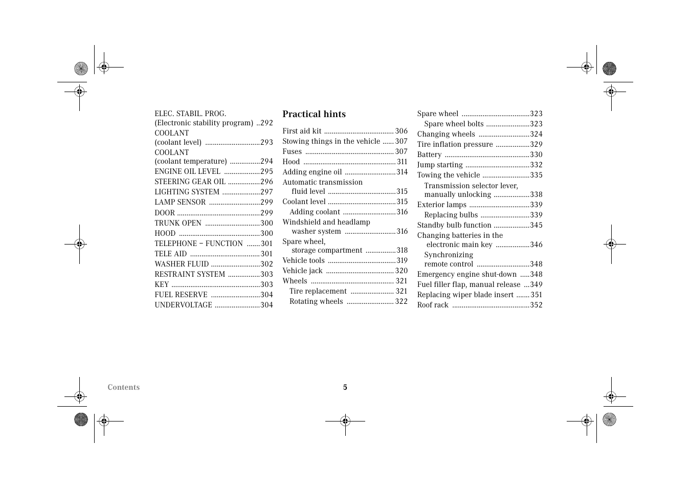 Mercedes-Benz 2002 C 320 User Manual | Page 8 / 390