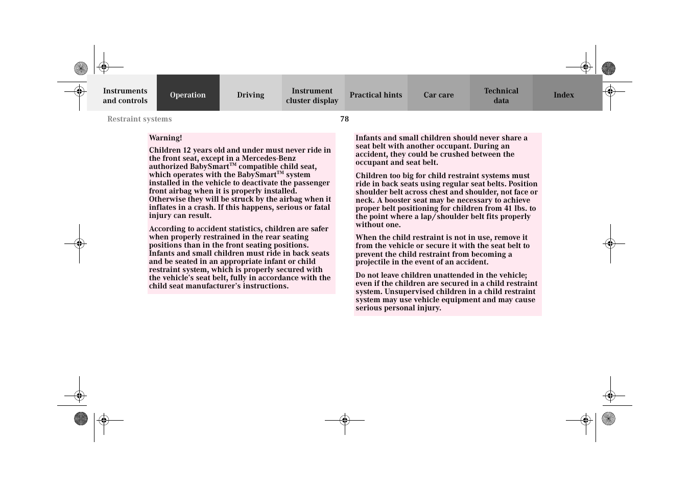 Mercedes-Benz 2002 C 320 User Manual | Page 81 / 390