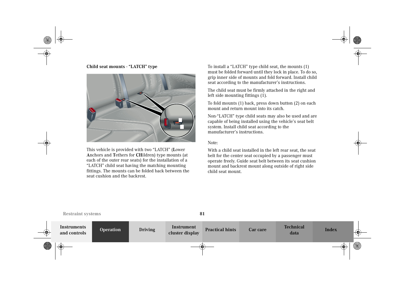 Mercedes-Benz 2002 C 320 User Manual | Page 84 / 390