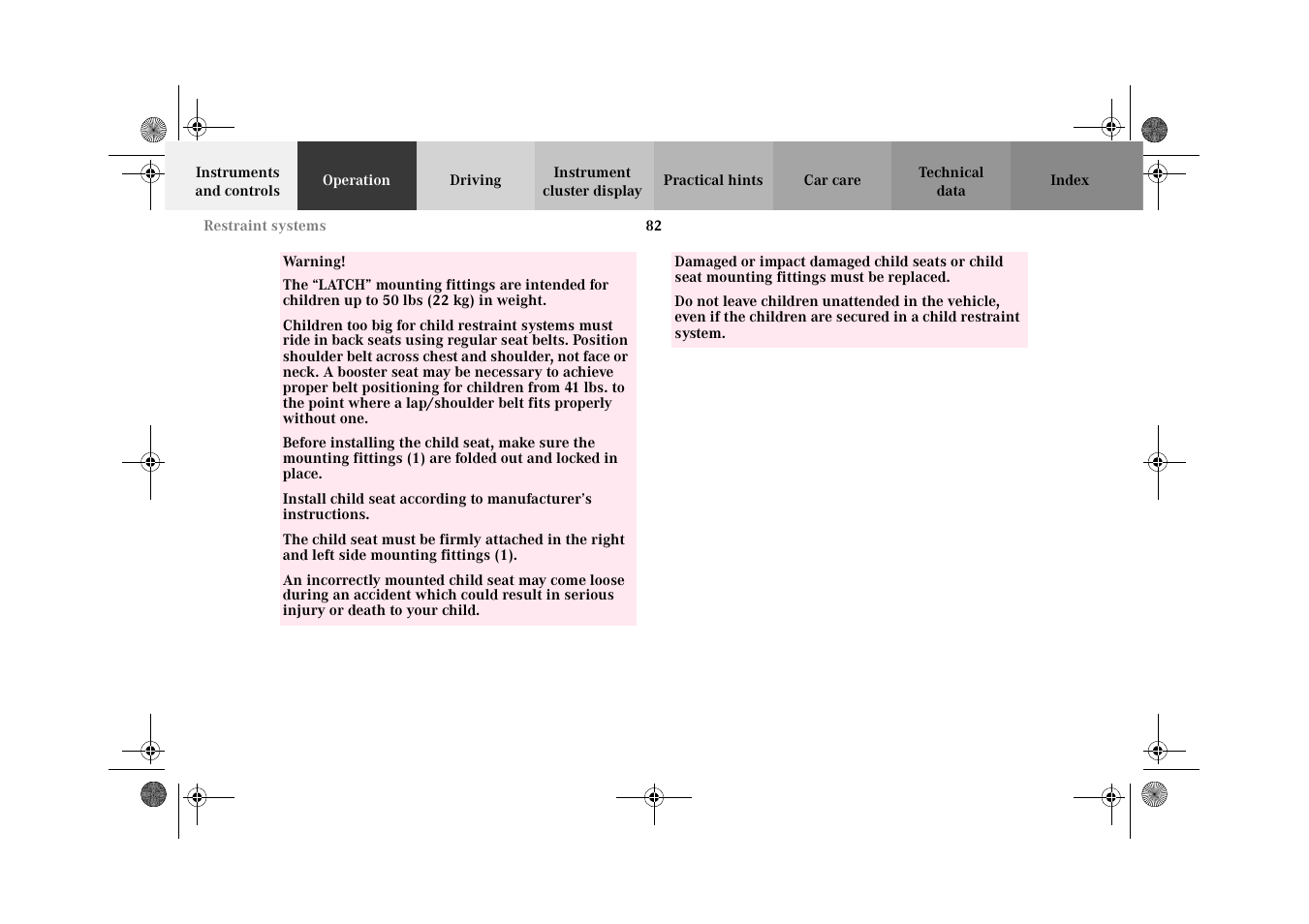 Mercedes-Benz 2002 C 320 User Manual | Page 85 / 390