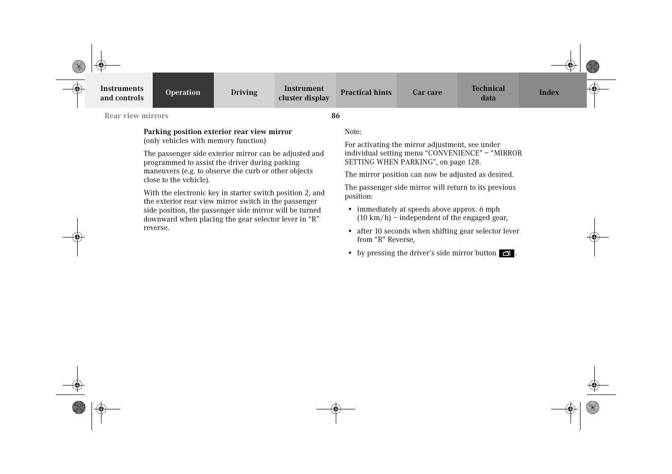Mercedes-Benz 2002 C 320 User Manual | Page 89 / 390