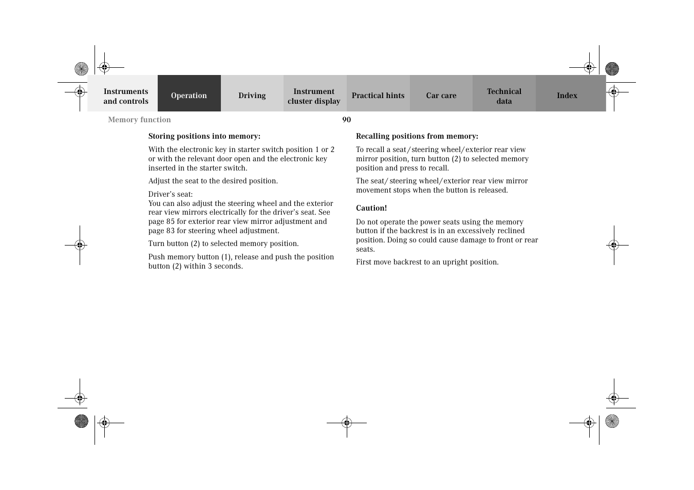 Mercedes-Benz 2002 C 320 User Manual | Page 93 / 390