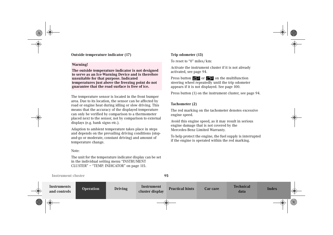 Mercedes-Benz 2002 C 320 User Manual | Page 98 / 390