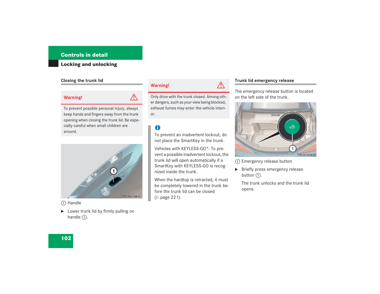 Mercedes-Benz SL 600 User Manual | Page 103 / 434