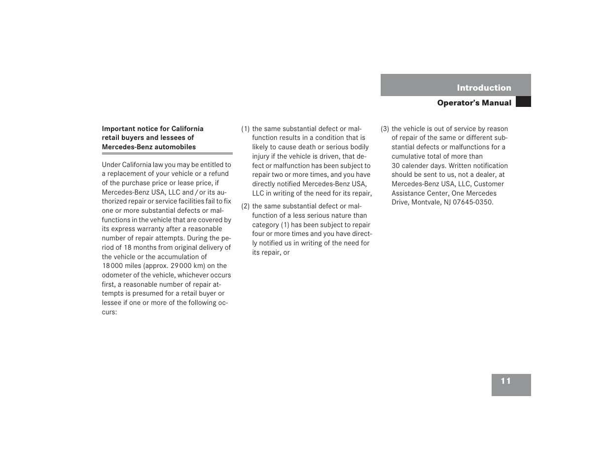 Mercedes-Benz SL 600 User Manual | Page 12 / 434