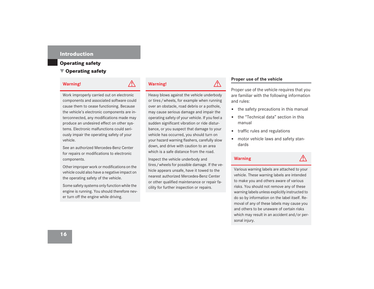 Mercedes-Benz SL 600 User Manual | Page 17 / 434