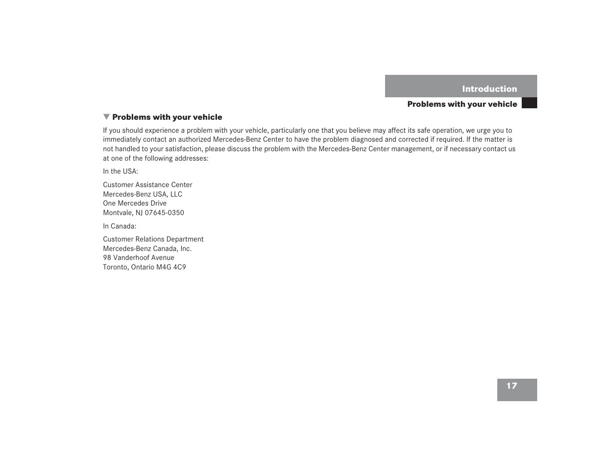Mercedes-Benz SL 600 User Manual | Page 18 / 434