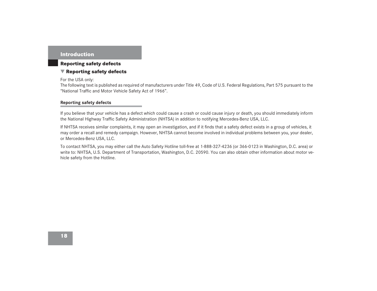 Mercedes-Benz SL 600 User Manual | Page 19 / 434
