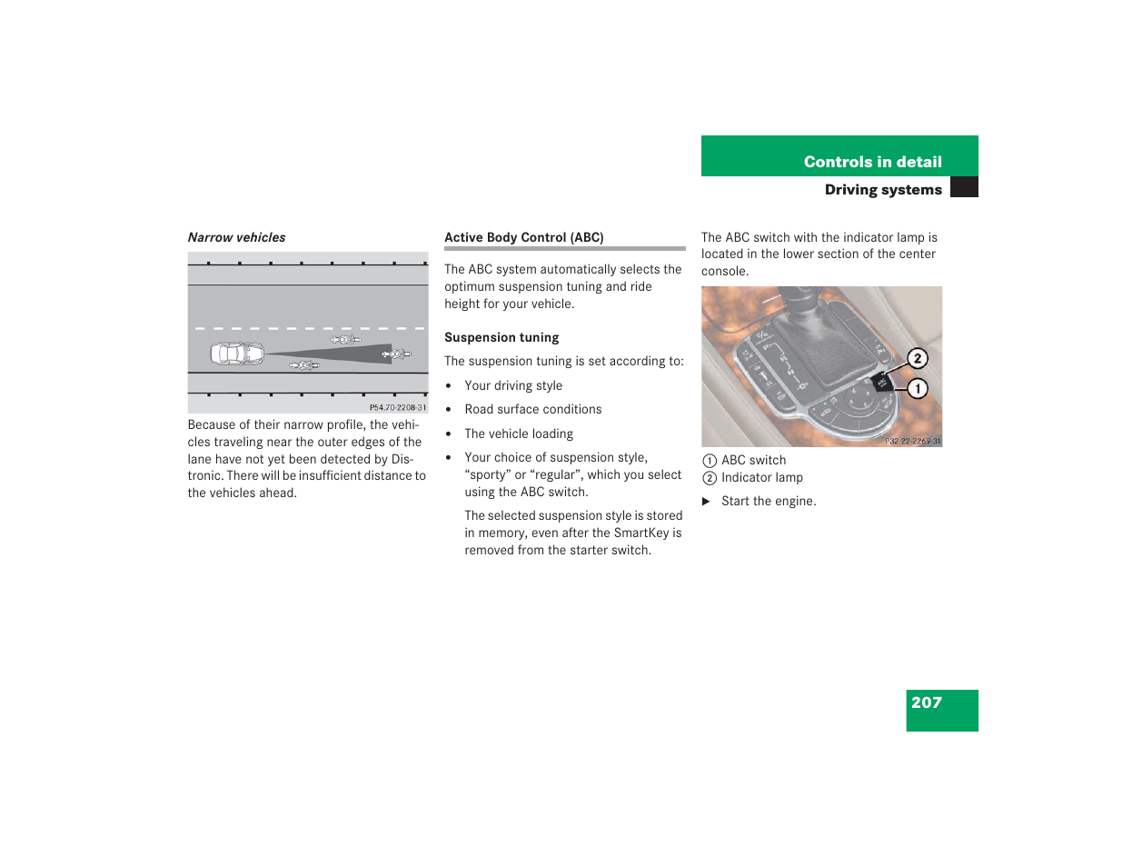 Mercedes-Benz SL 600 User Manual | Page 208 / 434