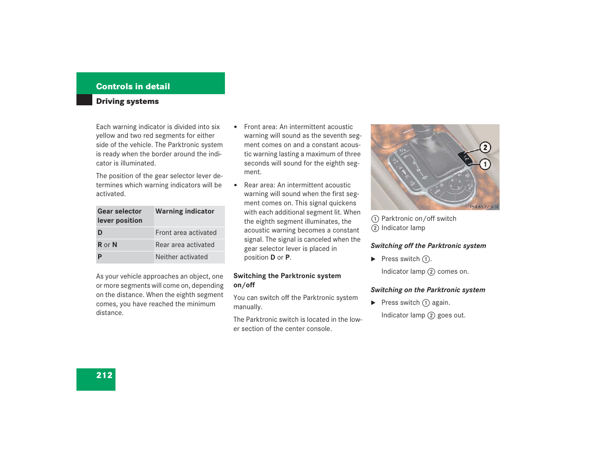 Mercedes-Benz SL 600 User Manual | Page 213 / 434