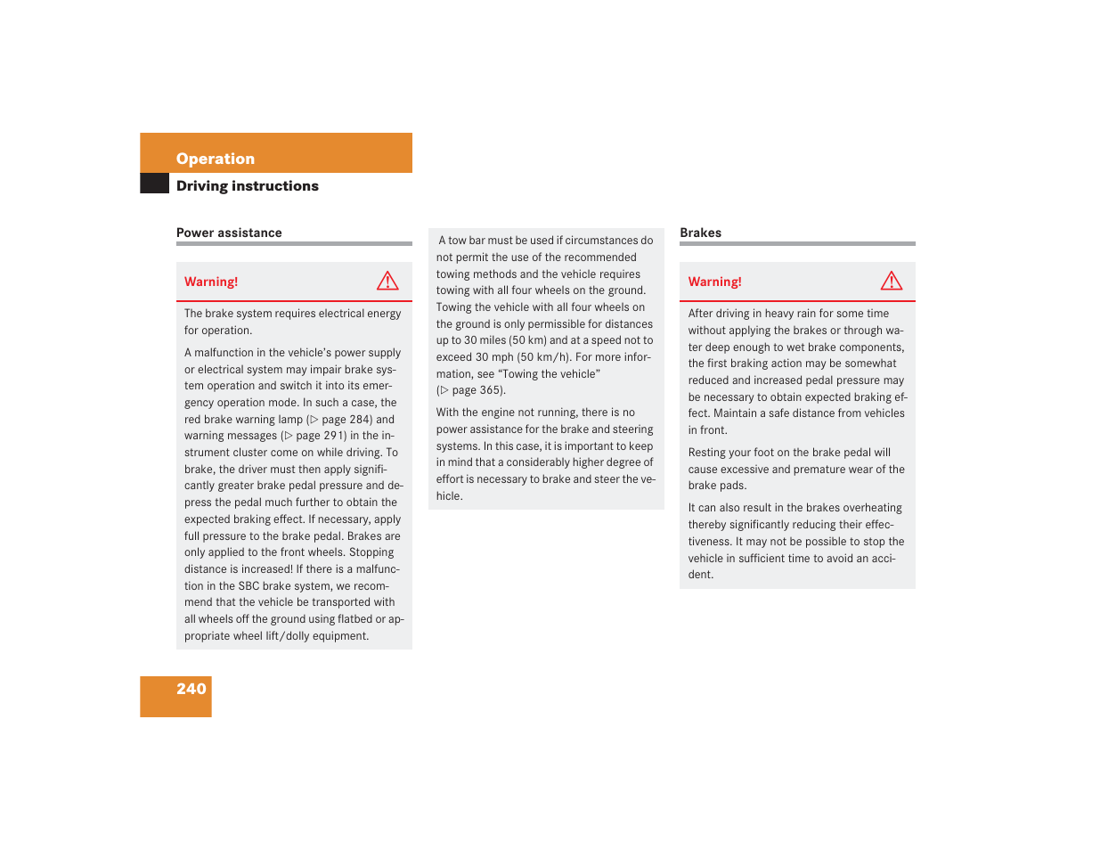 Mercedes-Benz SL 600 User Manual | Page 241 / 434