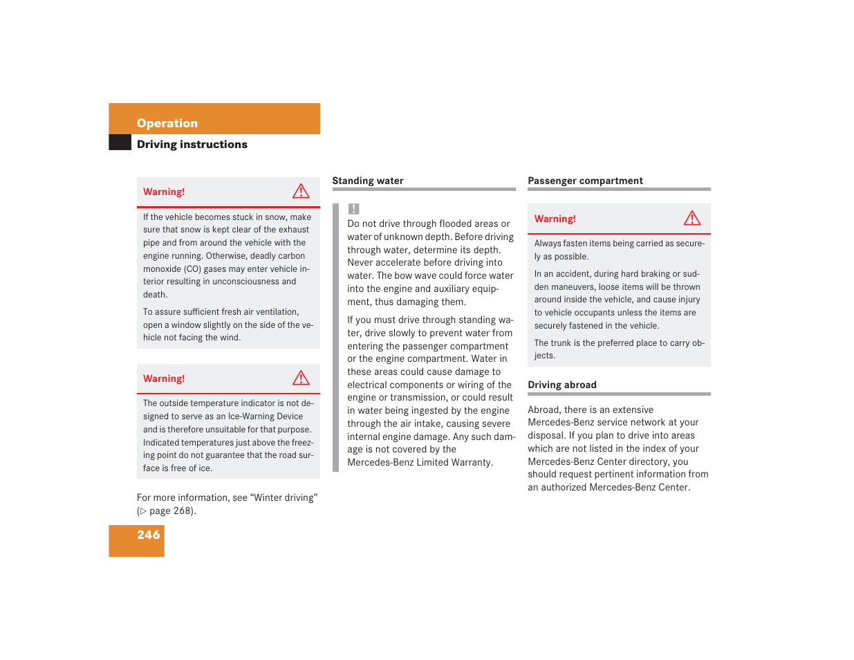 Mercedes-Benz SL 600 User Manual | Page 247 / 434