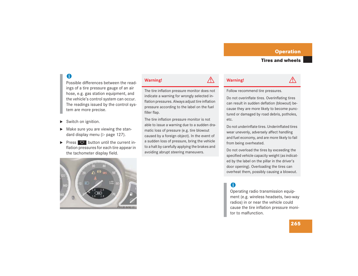 Mercedes-Benz SL 600 User Manual | Page 266 / 434