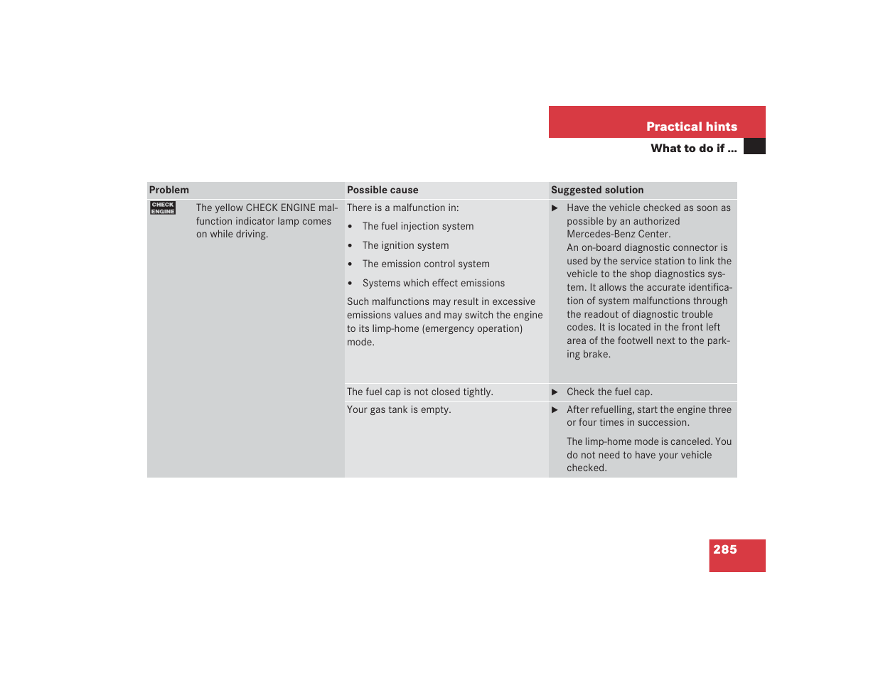 Mercedes-Benz SL 600 User Manual | Page 286 / 434