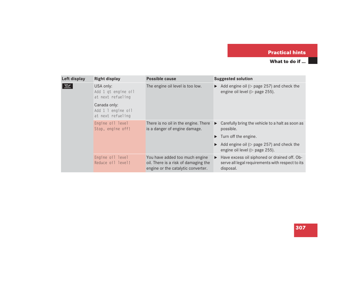 Mercedes-Benz SL 600 User Manual | Page 308 / 434