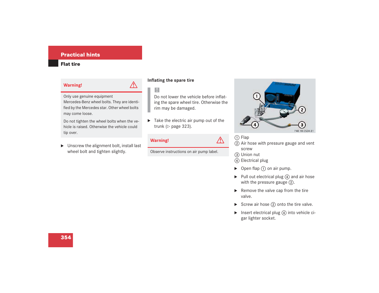 Mercedes-Benz SL 600 User Manual | Page 355 / 434