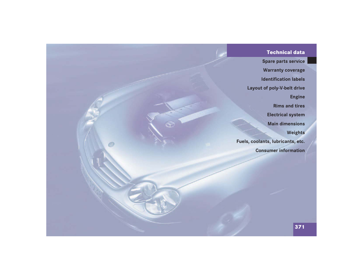 Mercedes-Benz SL 600 User Manual | Page 372 / 434