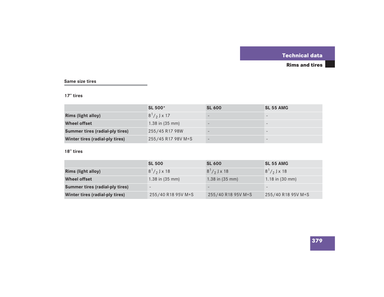 Mercedes-Benz SL 600 User Manual | Page 380 / 434