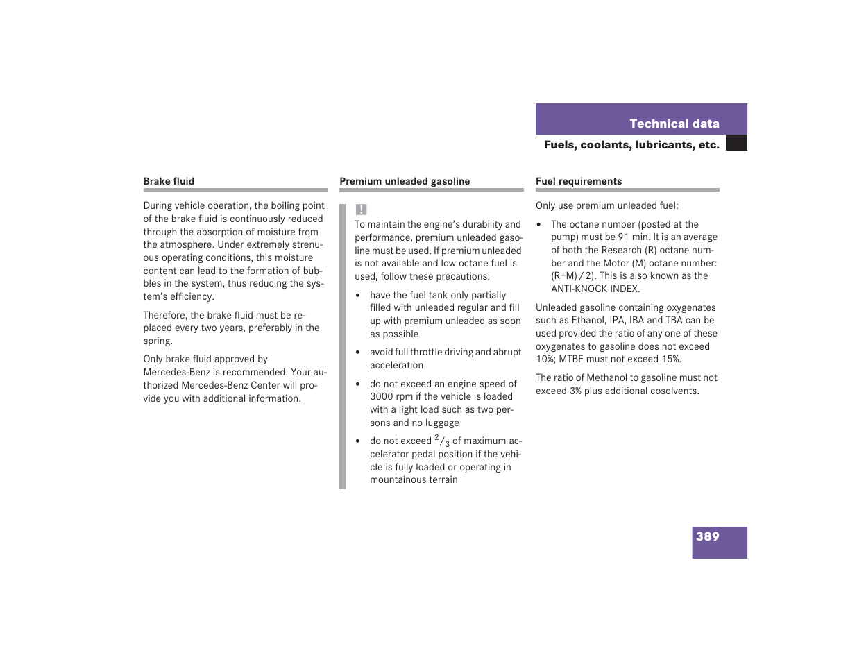 Mercedes-Benz SL 600 User Manual | Page 390 / 434