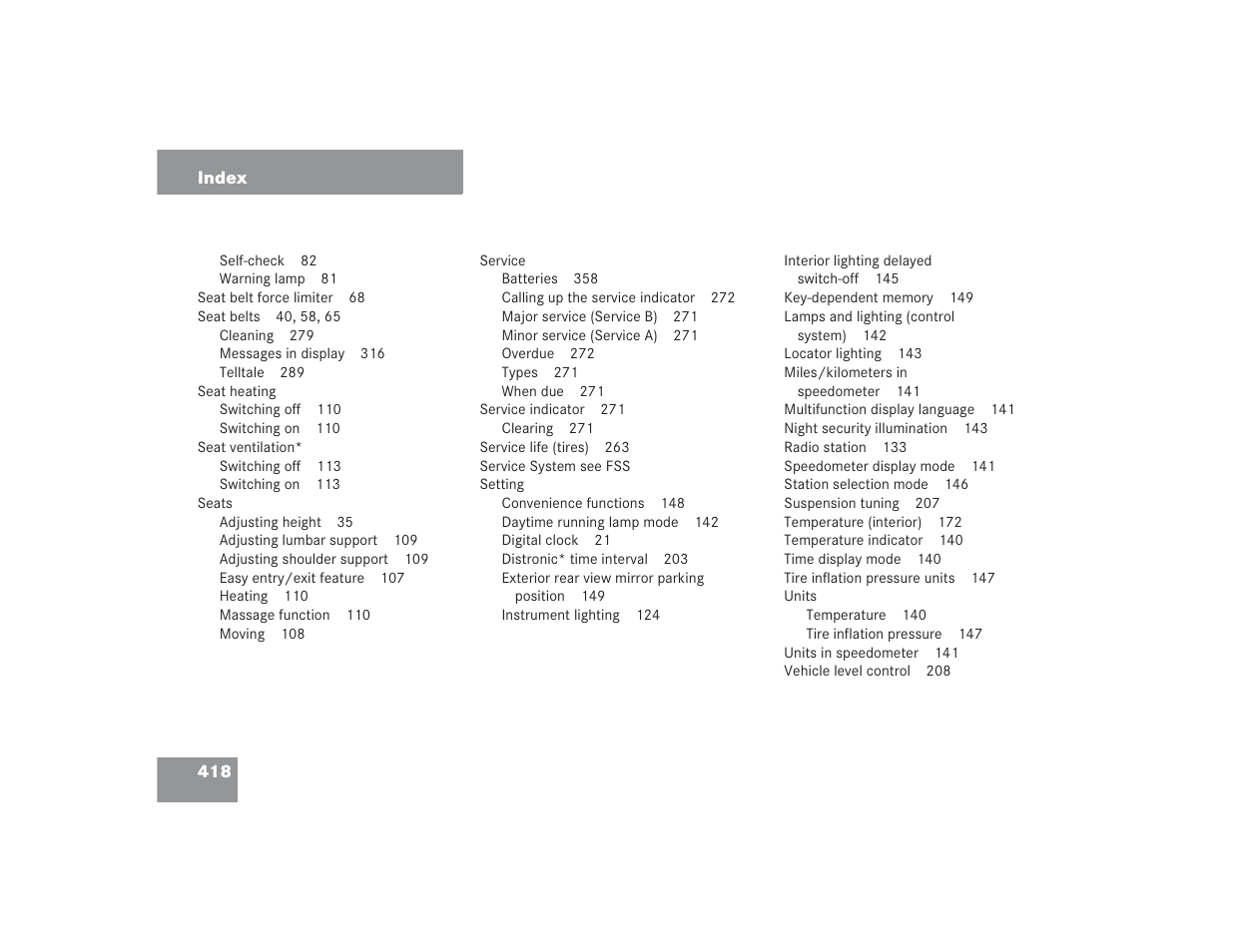 Mercedes-Benz SL 600 User Manual | Page 419 / 434