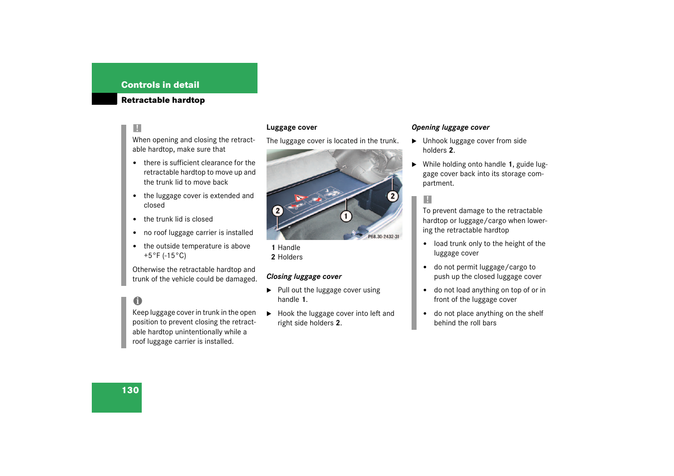 Mercedes-Benz 2003 SLK-Class User Manual | Page 130 / 304