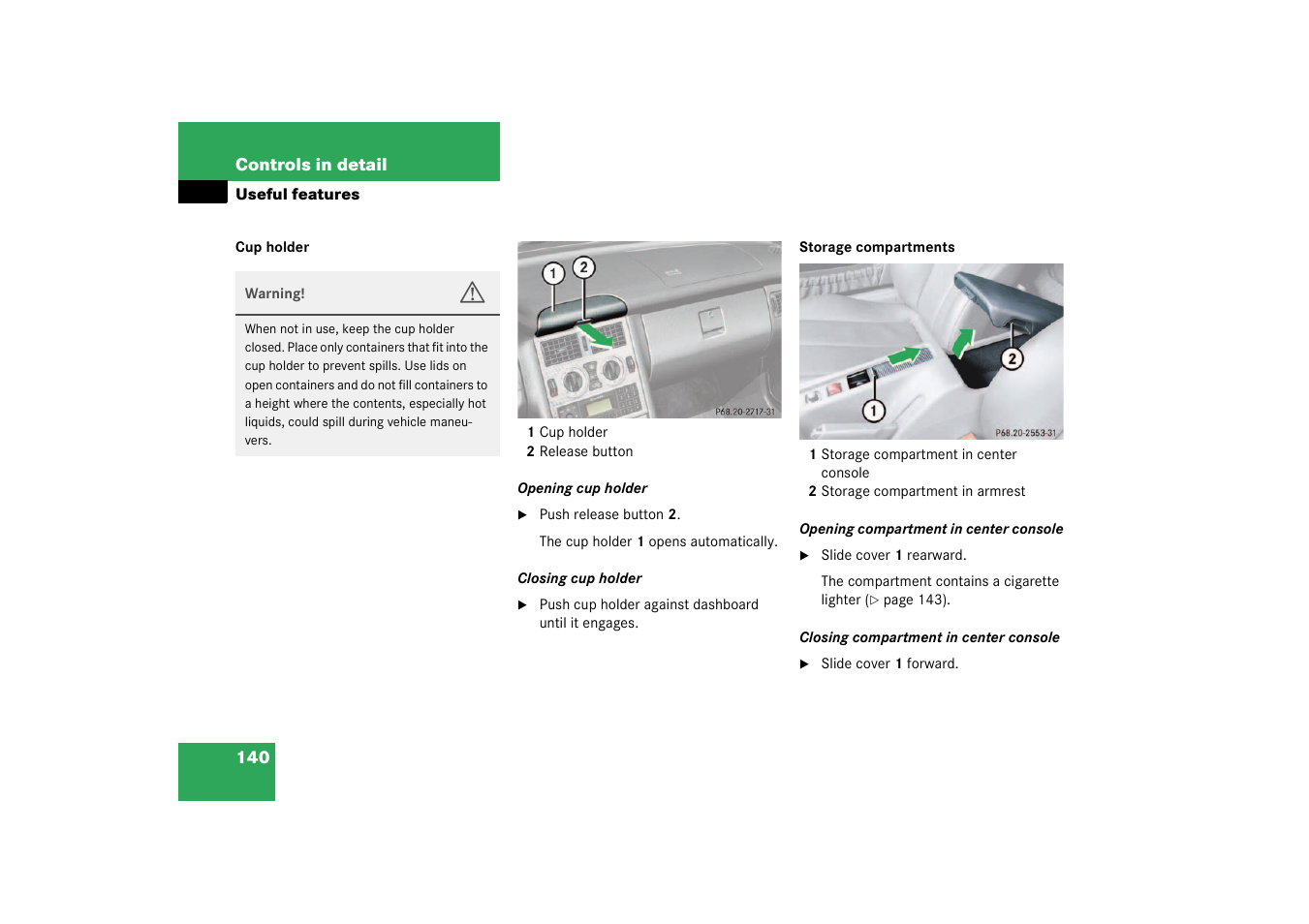 Mercedes-Benz 2003 SLK-Class User Manual | Page 140 / 304