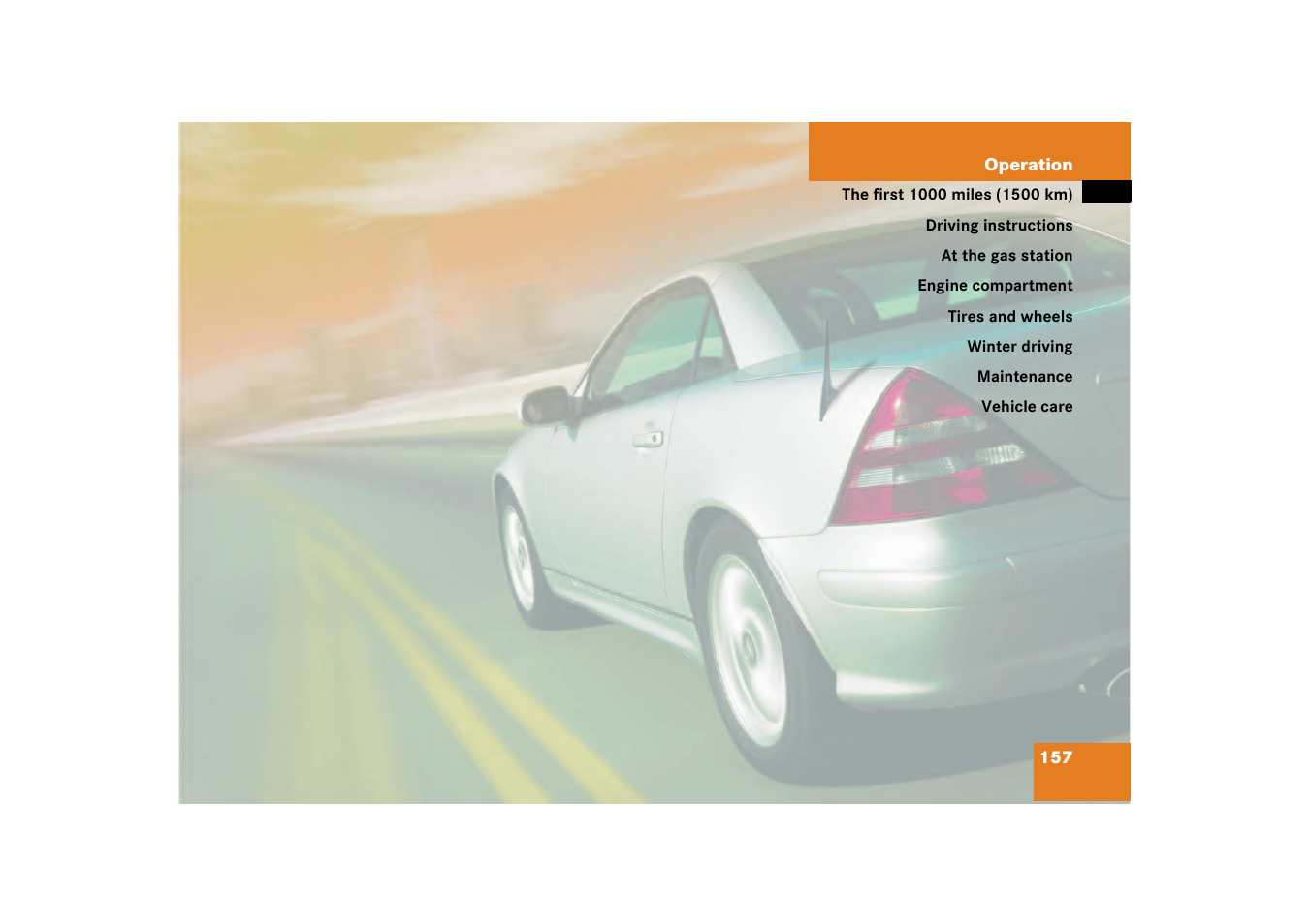 Operation | Mercedes-Benz 2003 SLK-Class User Manual | Page 157 / 304
