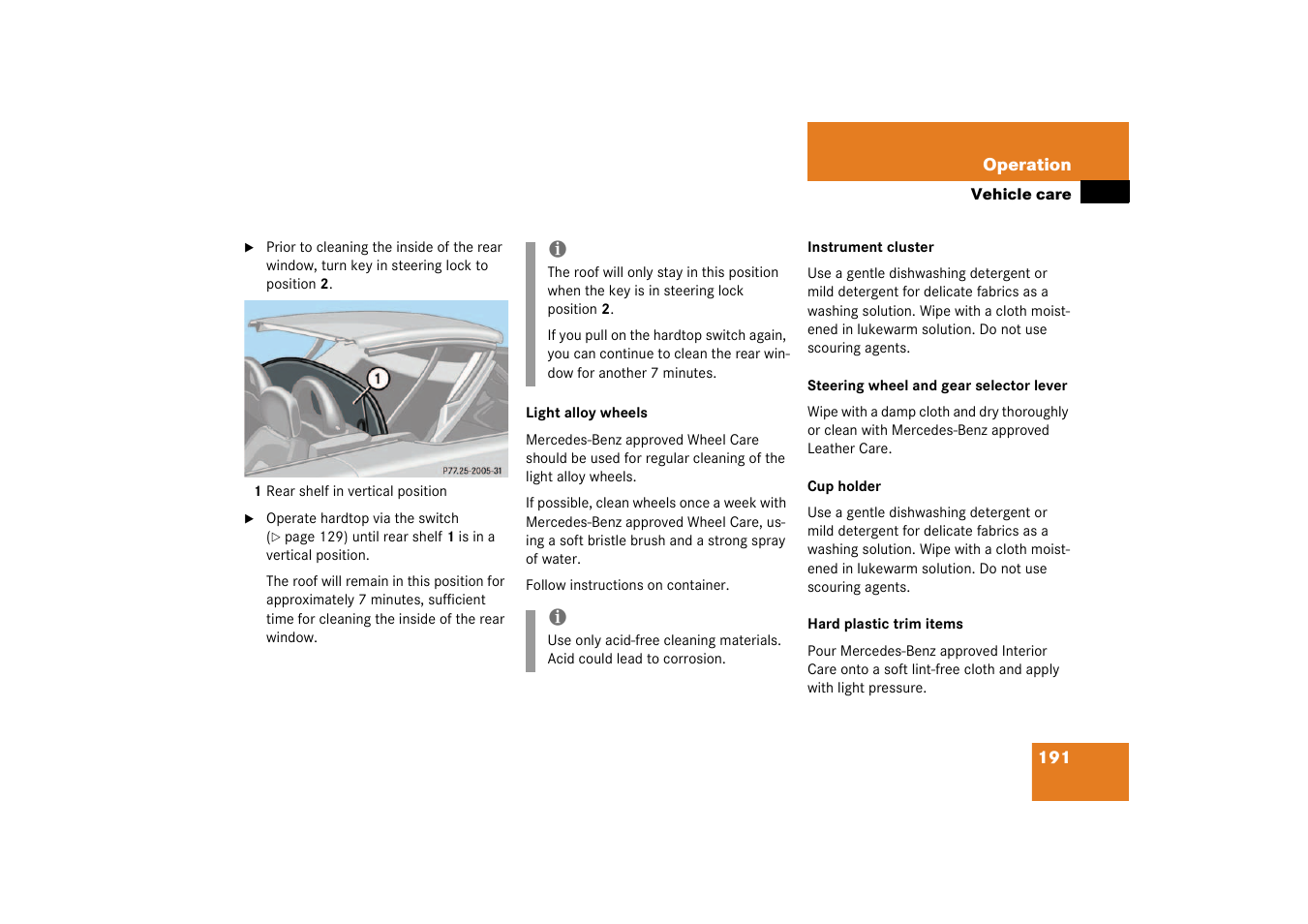 Mercedes-Benz 2003 SLK-Class User Manual | Page 191 / 304