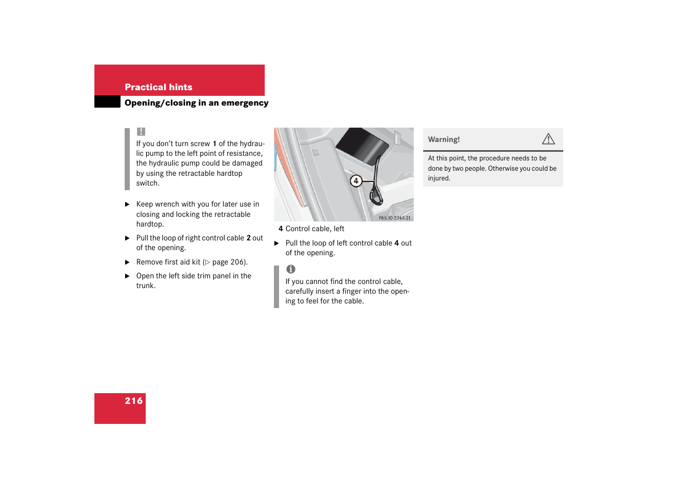 Mercedes-Benz 2003 SLK-Class User Manual | Page 216 / 304