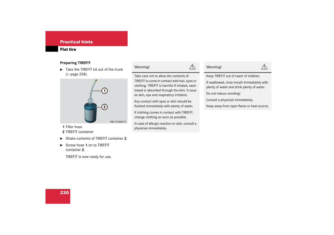 Mercedes-Benz 2003 SLK-Class User Manual | Page 230 / 304
