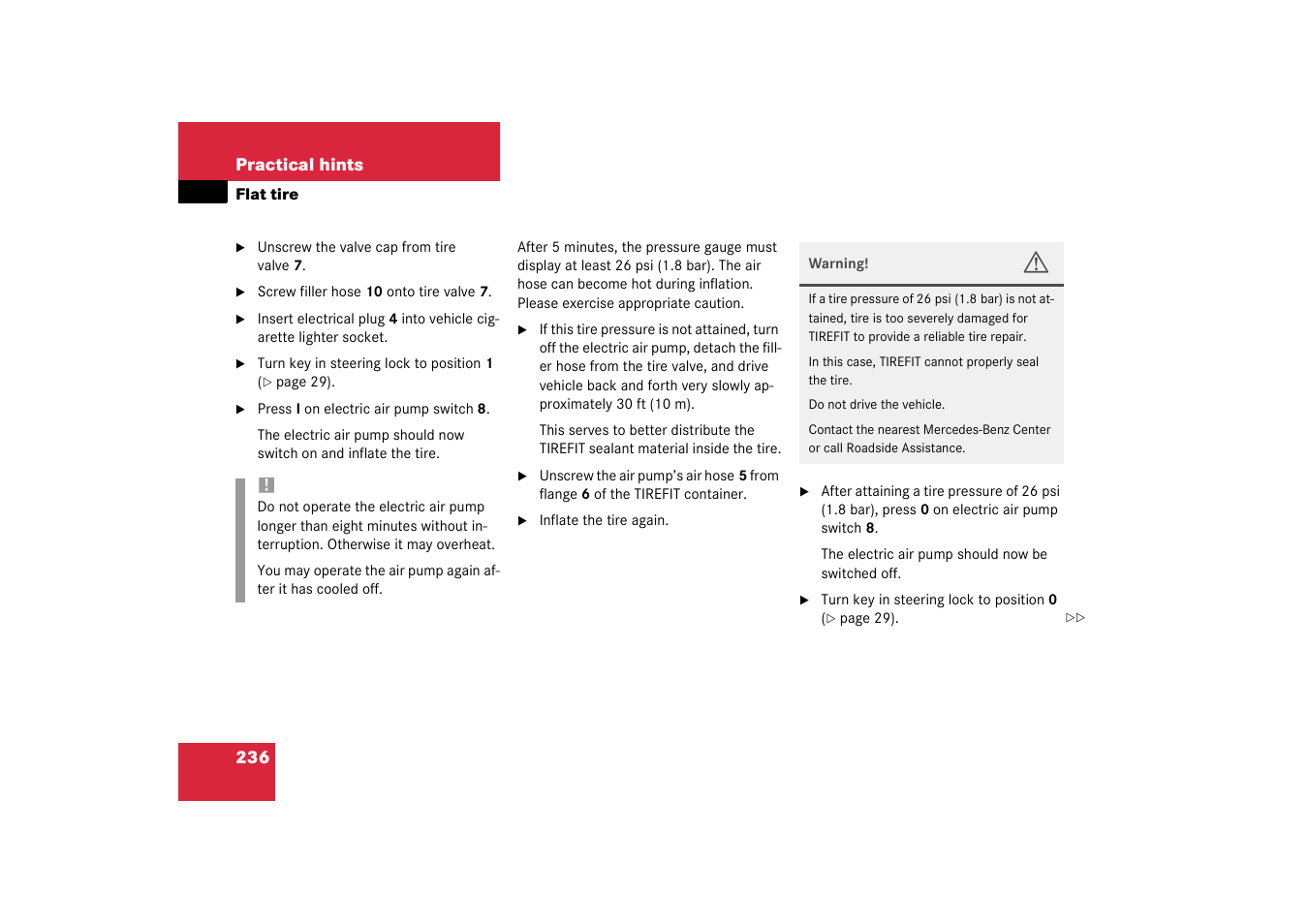 Mercedes-Benz 2003 SLK-Class User Manual | Page 236 / 304