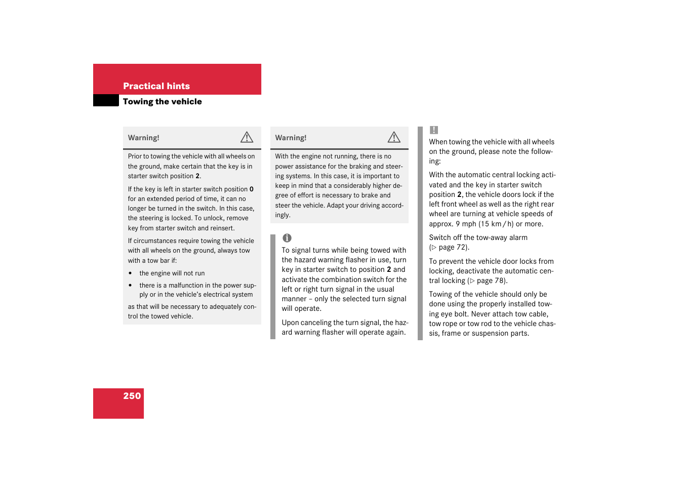 Mercedes-Benz 2003 SLK-Class User Manual | Page 250 / 304