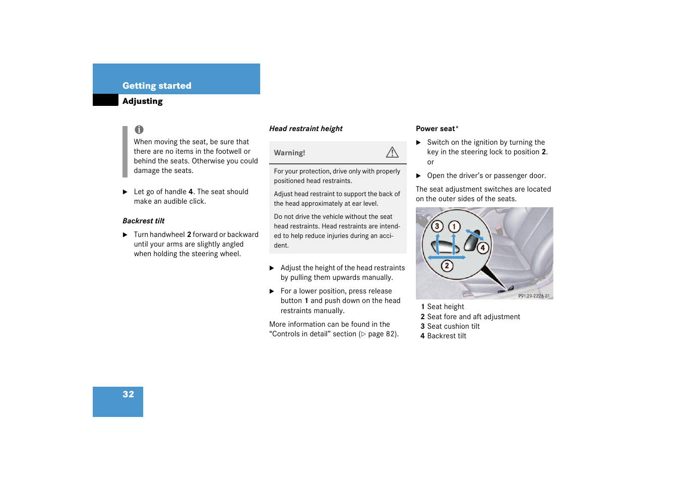 Mercedes-Benz 2003 SLK-Class User Manual | Page 32 / 304