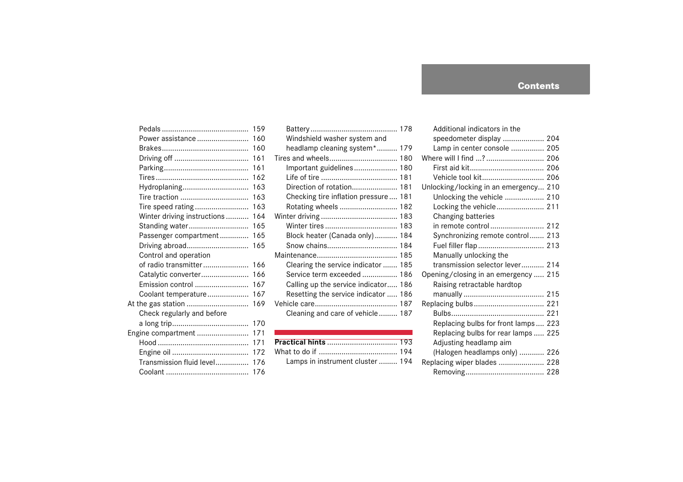 Mercedes-Benz 2003 SLK-Class User Manual | Page 5 / 304