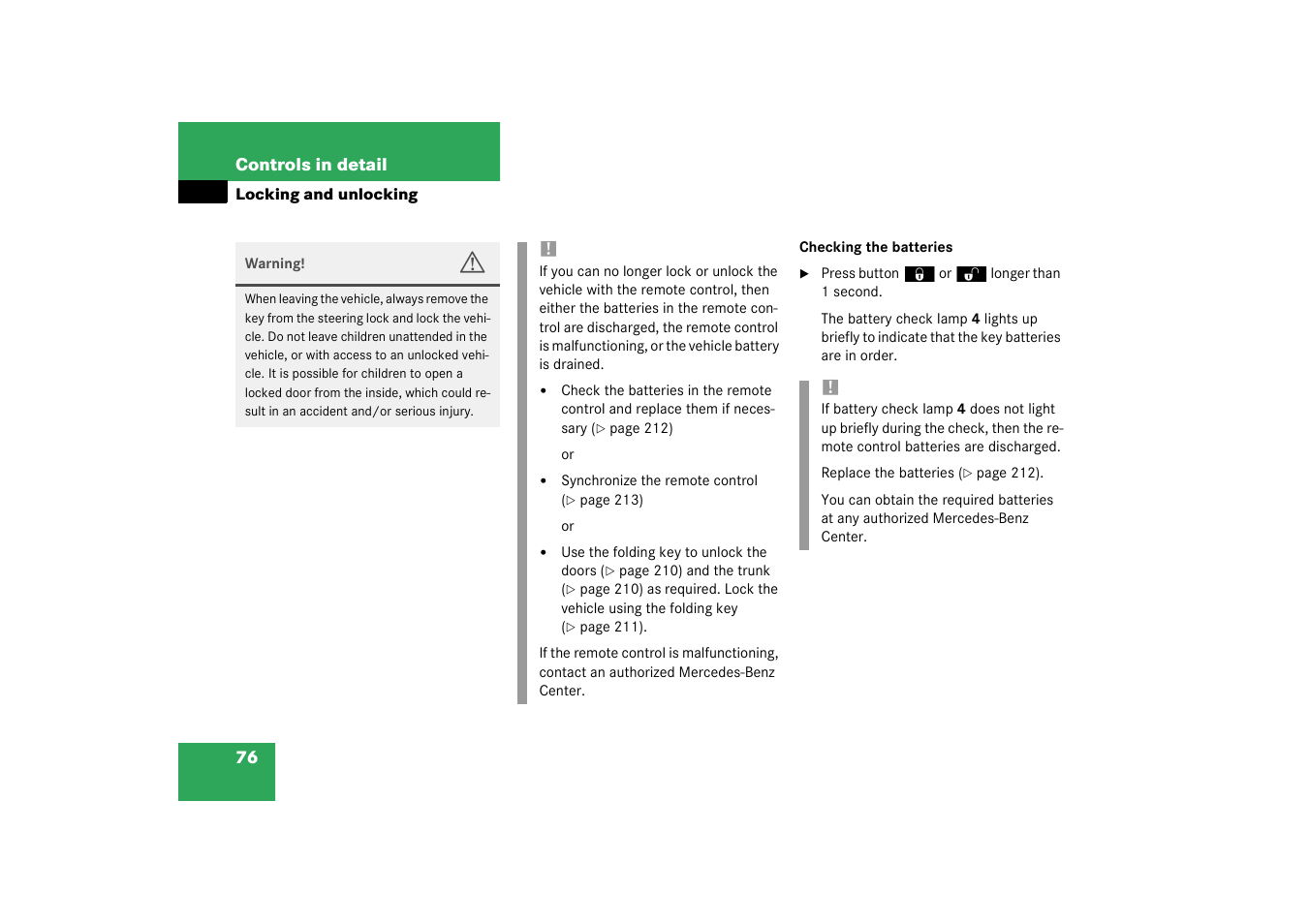 Mercedes-Benz 2003 SLK-Class User Manual | Page 76 / 304