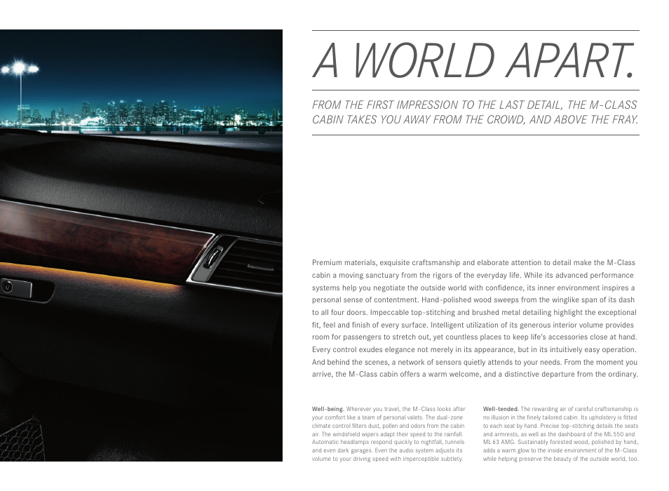 A world apart | Mercedes-Benz M-CLASS User Manual | Page 7 / 24