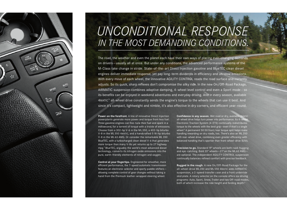 Unconditional response | Mercedes-Benz M-CLASS User Manual | Page 8 / 24