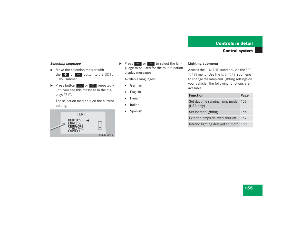 Mercedes-Benz S 4300 User Manual | Page 156 / 435