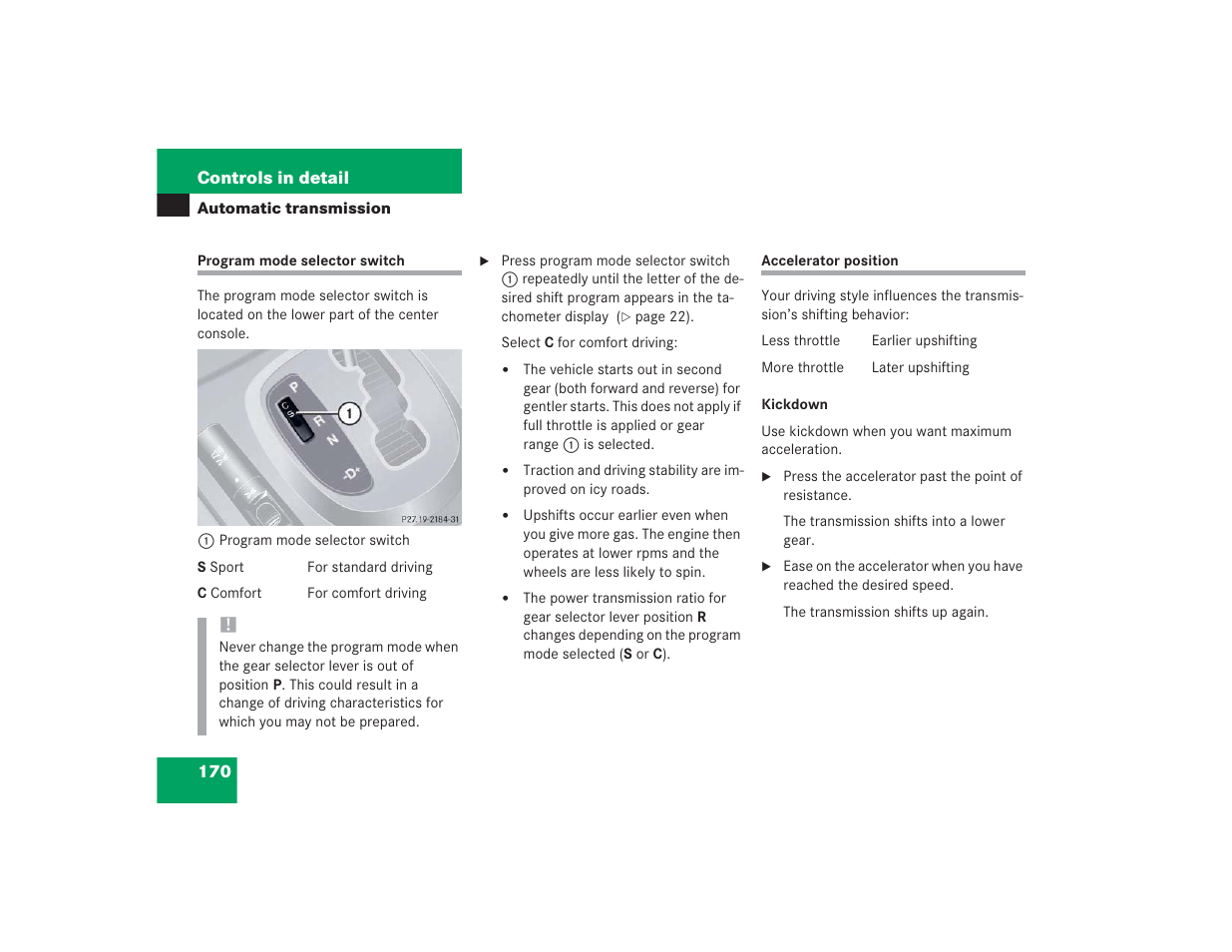 Mercedes-Benz S 4300 User Manual | Page 171 / 435