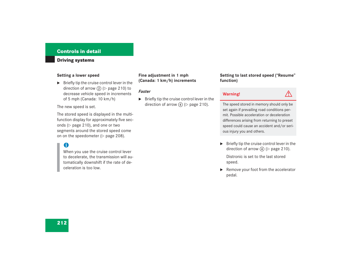 Mercedes-Benz S 4300 User Manual | Page 213 / 435